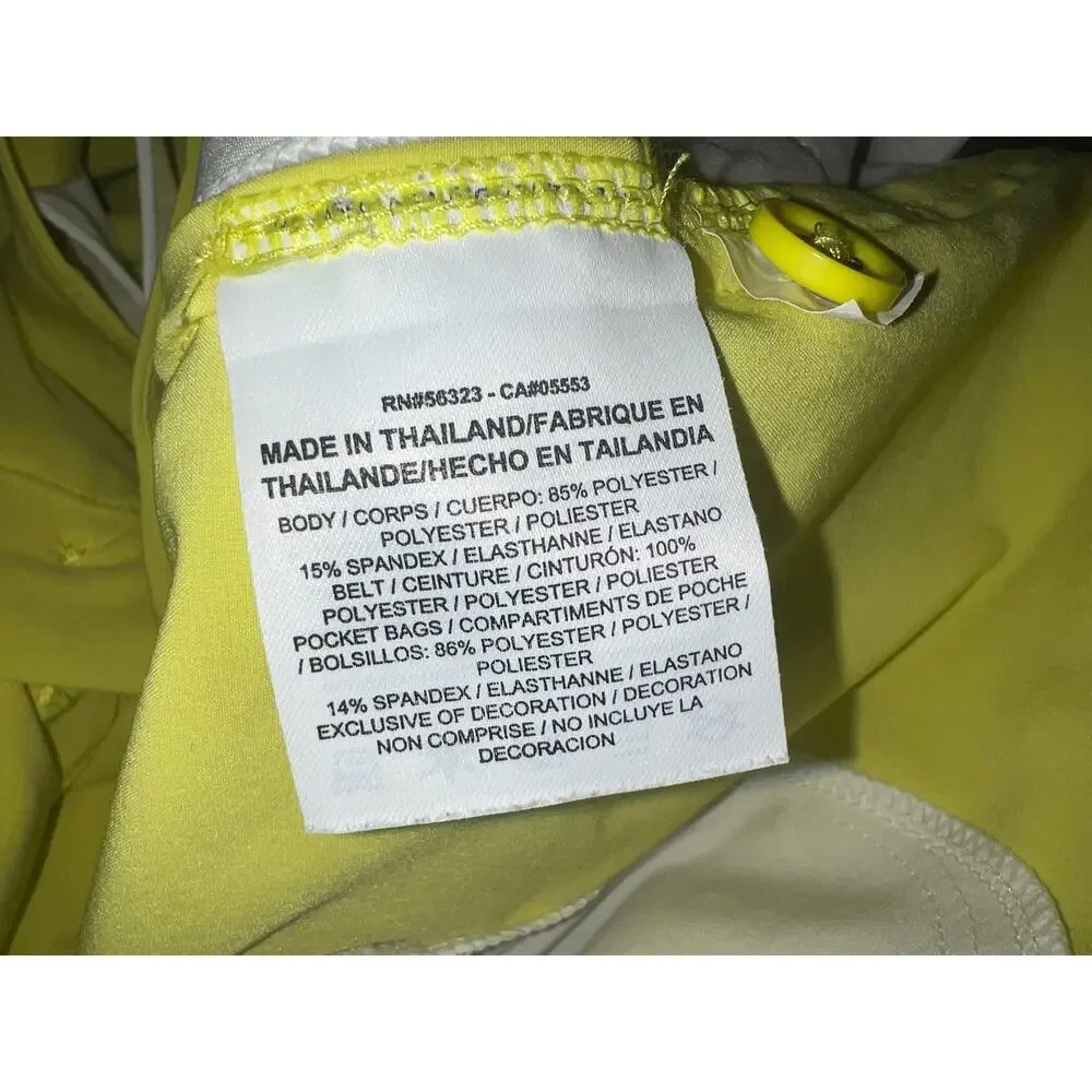 Nike golf tour performance dri-fit women’s yellow & white skirt